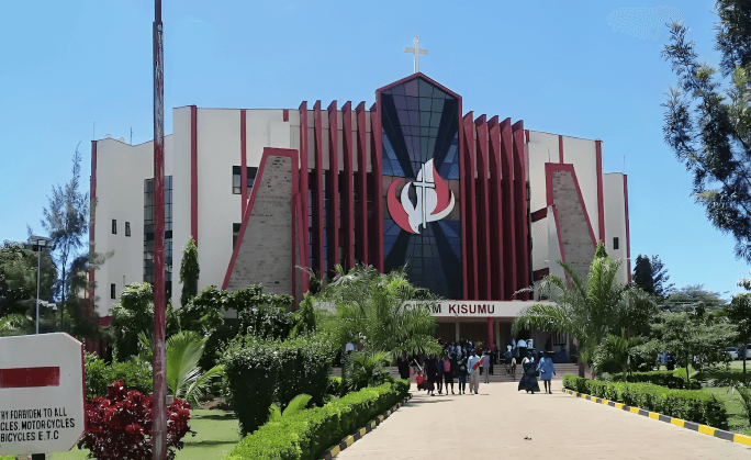 Congregation worshipping